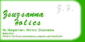 zsuzsanna holics business card